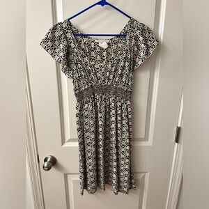 Anthropologie dress with metallic detailing